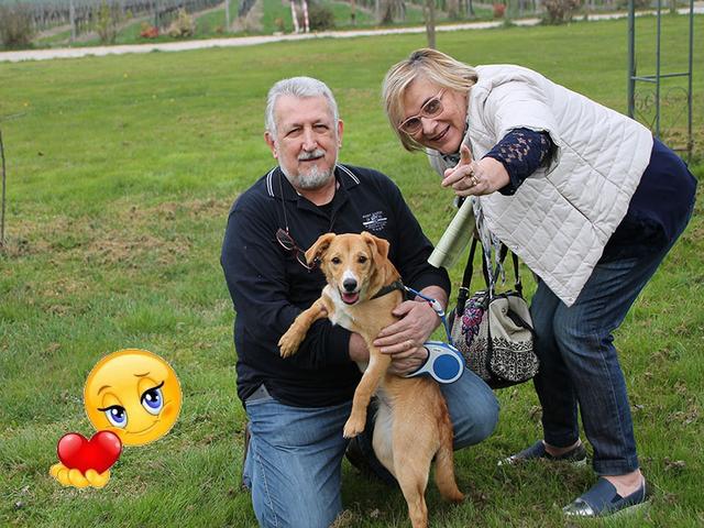 Matilde con la sua nuova famiglia